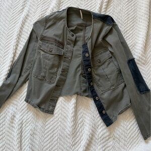 Olive Green Free People Jacket